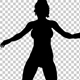 Dancing Girl silhouette (Looped) - VideoHive Item for Sale