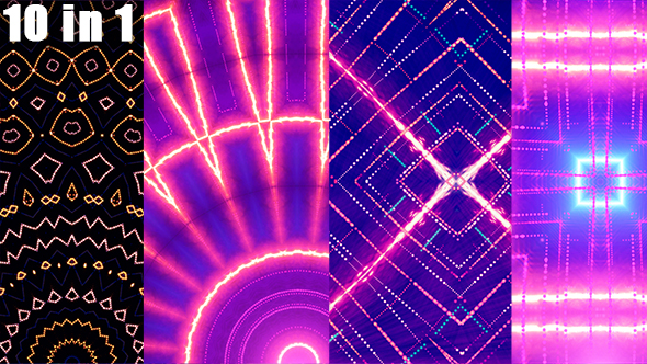 VJ Loop Kaleidoscope Background (10 in 1) alt