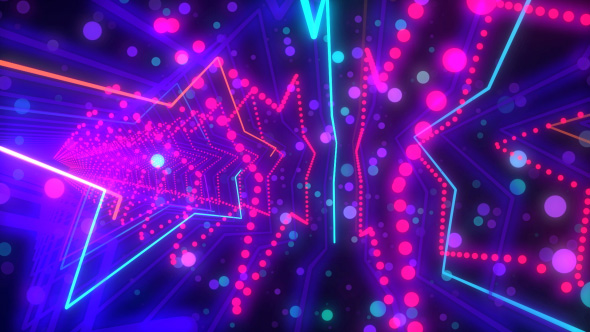 Disco Star Lasers Tunnel VJ Loop alt