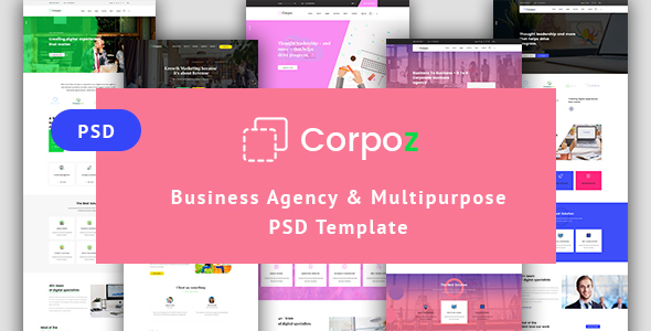 Business Agency & Multipurpose PSD Template