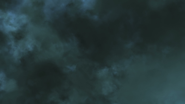 Flying Through Stormy Clouds Lit with Lightning Bolt Flash alt