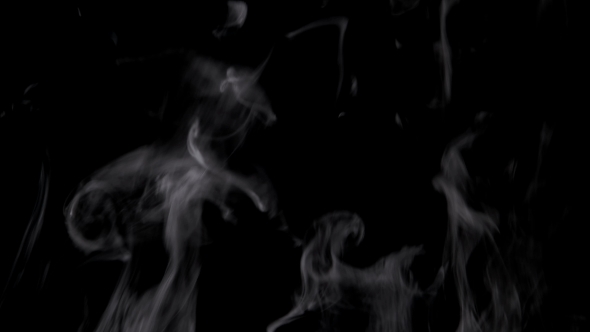 Abstract the Movement of Smoke on Black Background