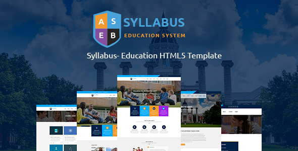 Syllabus - Education Responsive HTML5 Template