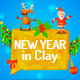 New Year in Clay - VideoHive Item for Sale