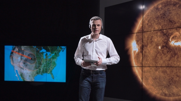 Competitive Scientist Speaking About Natural Phenomenon alt