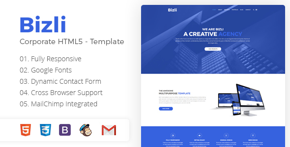 Bizli - Corporate Business HTML Template