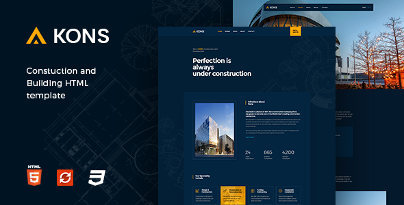 Kons - Construction and Building Template