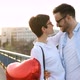 Young Couple in Love Dating and Smiling Outdoor - VideoHive Item for Sale