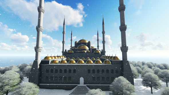 Mosque and Clouds alt