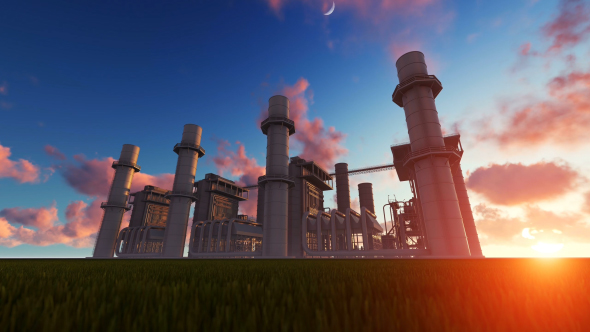 3D Petrochemical Industrial Plant alt