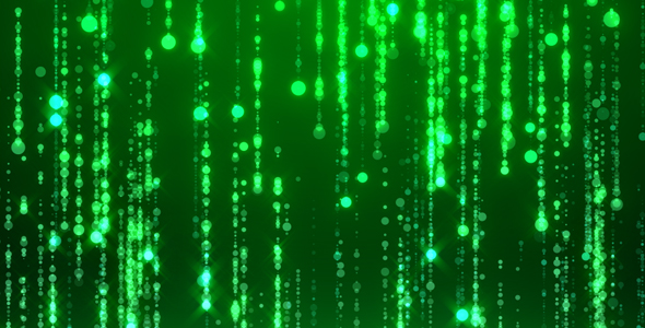 Green Bead Curtain Particles  alt