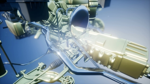 Detailed Car Engine and Other Parts alt