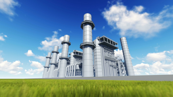 3D Petroleum Plant and Oil Refinery alt