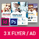 Corporate Business Universal Flyer/ad 3x InDesign and Photoshop Template Triangle - GraphicRiver Item for Sale