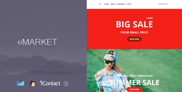 eMarket Mail - Responsive E-mail Template + Online Access