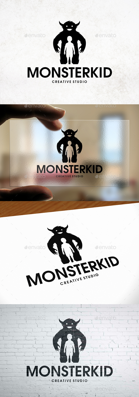 Monster Kid Logo Template