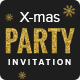 X-mas - Christmas Party Invitation Email Template PSD - GraphicRiver Item for Sale