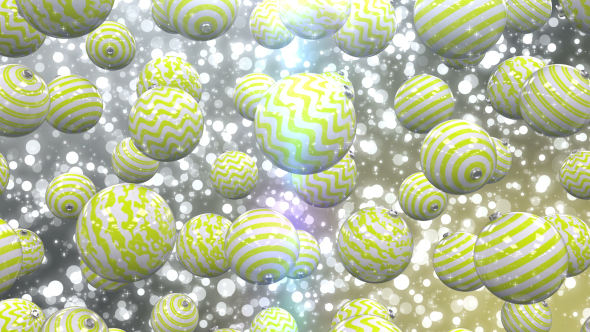 Yellow Christmas Balls alt