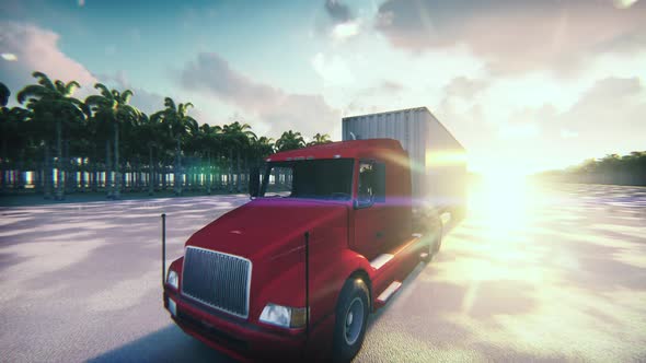 Truck with Cargo Trailer alt