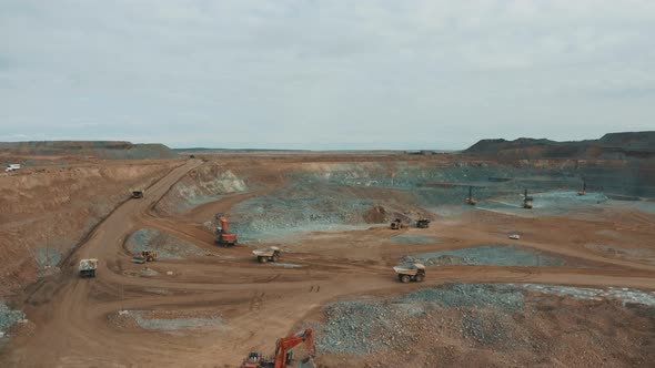 Mechanized Work At An Open Mine