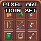 Pixel Art Icon Set - GraphicRiver Item for Sale