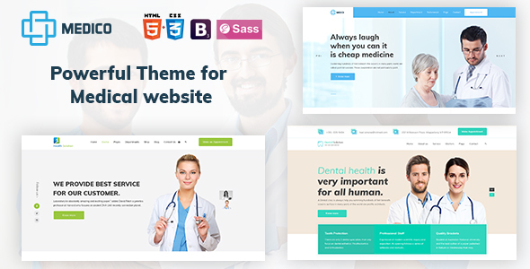 Medico - Medical, Health, Dental and Clinical HTML5 Template