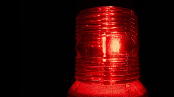 Red Alert Alarm Light Flashing