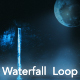 Moon Night Waterfall - VideoHive Item for Sale