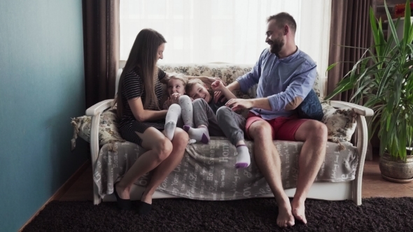 Happy Family with Children