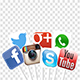 Social Media Icons Overlay - VideoHive Item for Sale