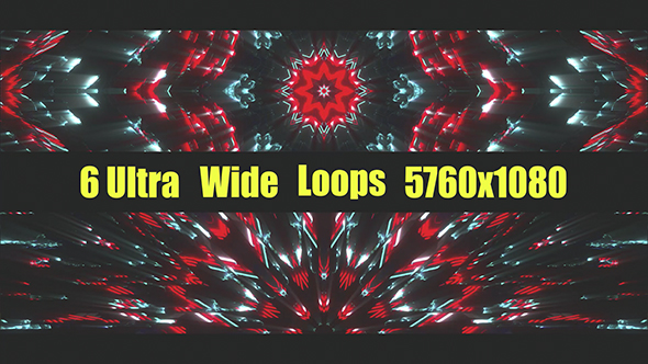 Red Blue Flashes VJ Loops Pack I