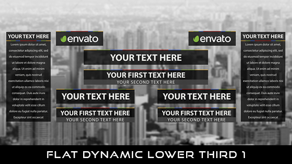 Flat Dynamic Lower Thirds 1