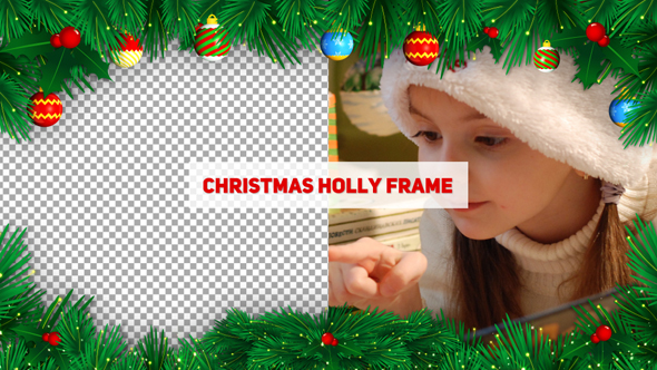 Christmas Holly Frame alt