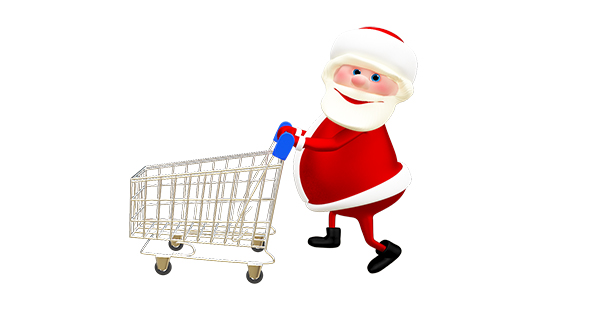 Santa with the Trolley alt