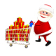 Santa with the Trolley with Gifts - VideoHive Item for Sale