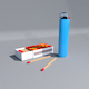 Lighter And Box of Matches - 3DOcean Item for Sale