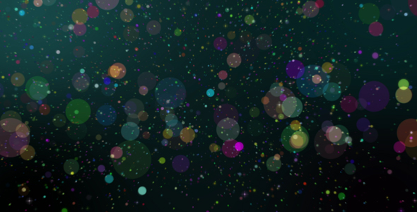 Colorful Bokeh Particles 4K