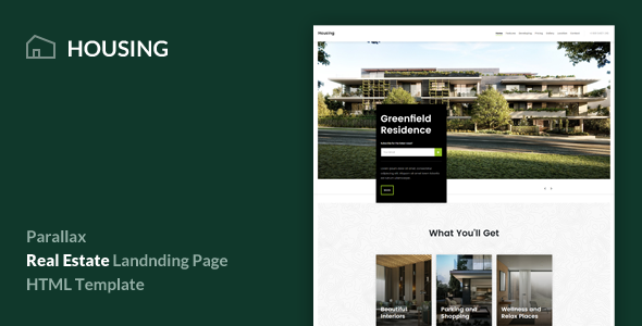 Housing - Real Estate Landing Page Template