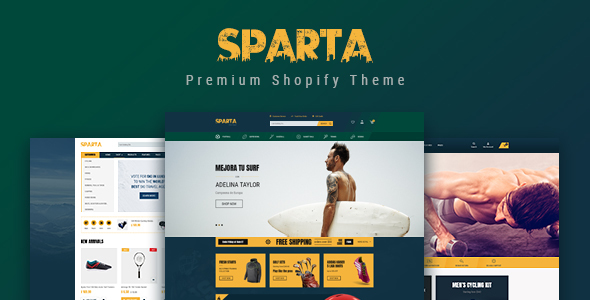 Sparta - Sport Shop Shopify Theme