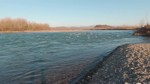 River Flow Waves Slow Motion