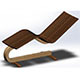 Wooden Lounger Chair - 3DOcean Item for Sale