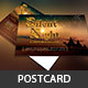 Silent Night Postcard Template - GraphicRiver Item for Sale