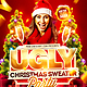 Ugly Christmas Sweater Party Flyer Template - GraphicRiver Item for Sale