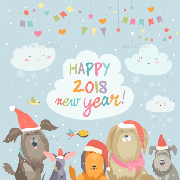 Happy 2018 New Year Card