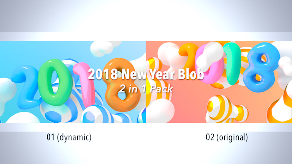 2018 New Year Blob