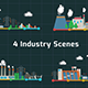 4 Industry Scenes - VideoHive Item for Sale