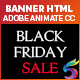 Black Friday Sales Banners HTML5 (Animate CC) - CodeCanyon Item for Sale