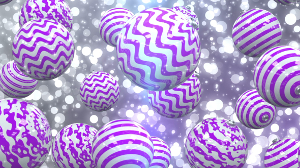 Purple Christmas Balls