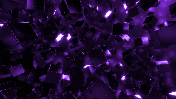 Purple Cubes Falling alt