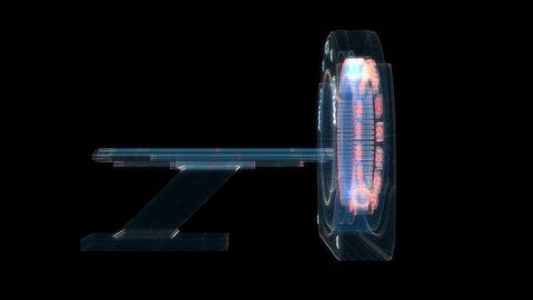 Digital MRI Scan Hologram alt